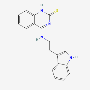 molecular formula C18H16N4S B6523842 4-{[2-(1H-indol-3-yl)ethyl]amino}-1,2-dihydroquinazoline-2-thione CAS No. 422531-79-1