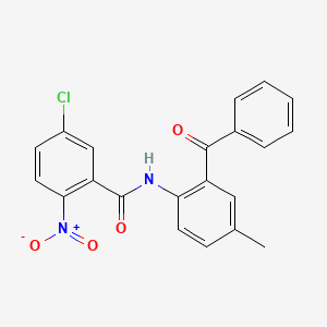 N-(2-benzoyl-4-methylphenyl)-5-chloro-2-nitrobenzamide