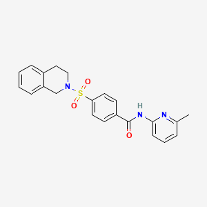 N-(6-methylpyridin-2-yl)-4-(1,2,3,4-tetrahydroisoquinoline-2-sulfonyl)benzamide