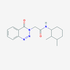 N-(2,3-dimethylcyclohexyl)-2-(4-oxo-3,4-dihydro-1,2,3-benzotriazin-3-yl)acetamide