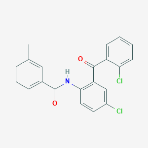 N-[4-chloro-2-(2-chlorobenzoyl)phenyl]-3-methylbenzamide
