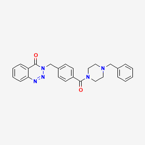 3-{[4-(4-benzylpiperazine-1-carbonyl)phenyl]methyl}-3,4-dihydro-1,2,3-benzotriazin-4-one