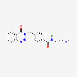N-[2-(dimethylamino)ethyl]-4-[(4-oxo-3,4-dihydro-1,2,3-benzotriazin-3-yl)methyl]benzamide