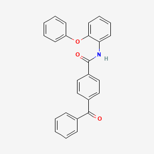 molecular formula C26H19NO3 B6524039 4-benzoyl-N-(2-phenoxyphenyl)benzamide CAS No. 391221-78-6