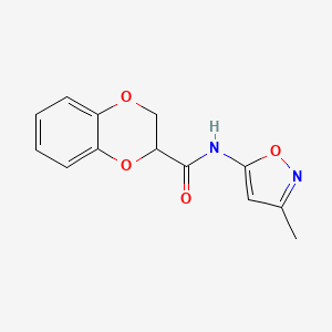 molecular formula C13H12N2O4 B6524050 N-(3-methyl-1,2-oxazol-5-yl)-2,3-dihydro-1,4-benzodioxine-2-carboxamide CAS No. 1021249-95-5
