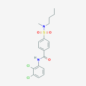 molecular formula C18H20Cl2N2O3S B6524080 4-[butyl(methyl)sulfamoyl]-N-(2,3-dichlorophenyl)benzamide CAS No. 683763-98-6