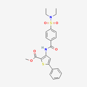 methyl 3-[4-(diethylsulfamoyl)benzamido]-5-phenylthiophene-2-carboxylate