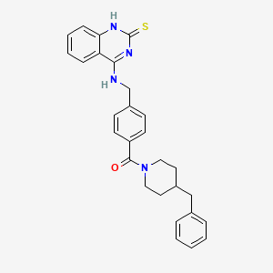 molecular formula C28H28N4OS B6524110 4-({[4-(4-benzylpiperidine-1-carbonyl)phenyl]methyl}amino)-1,2-dihydroquinazoline-2-thione CAS No. 440334-76-9