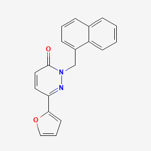 molecular formula C19H14N2O2 B6524111 6-(furan-2-yl)-2-[(naphthalen-1-yl)methyl]-2,3-dihydropyridazin-3-one CAS No. 899946-21-5