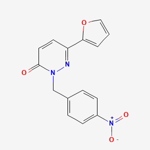 molecular formula C15H11N3O4 B6524124 6-(furan-2-yl)-2-[(4-nitrophenyl)methyl]-2,3-dihydropyridazin-3-one CAS No. 898133-29-4
