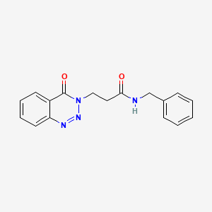 molecular formula C17H16N4O2 B6524211 N-benzyl-3-(4-oxo-3,4-dihydro-1,2,3-benzotriazin-3-yl)propanamide CAS No. 440331-51-1