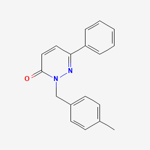 molecular formula C18H16N2O B6524212 2-[(4-methylphenyl)methyl]-6-phenyl-2,3-dihydropyridazin-3-one CAS No. 899989-59-4