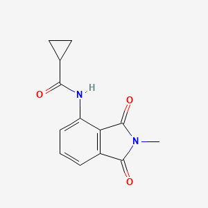 molecular formula C13H12N2O3 B6524285 N-(2-methyl-1,3-dioxo-2,3-dihydro-1H-isoindol-4-yl)cyclopropanecarboxamide CAS No. 683231-61-0