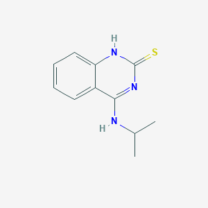 molecular formula C11H13N3S B6524330 4-[(propan-2-yl)amino]-1,2-dihydroquinazoline-2-thione CAS No. 440332-67-2