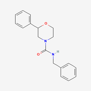 molecular formula C18H20N2O2 B6524588 N-benzyl-2-phenylmorpholine-4-carboxamide CAS No. 1017363-44-8
