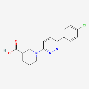 molecular formula C16H16ClN3O2 B6524619 1-[6-(4-chlorophenyl)pyridazin-3-yl]piperidine-3-carboxylic acid CAS No. 1017168-88-5
