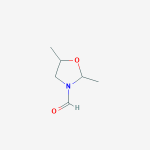 molecular formula C6H11NO2 B065247 2,5-Dimethyl-1,3-oxazolidine-3-carbaldehyde CAS No. 174656-68-9