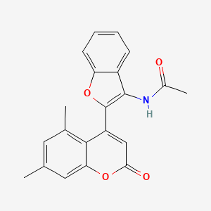 N-[2-(5,7-dimethyl-2-oxo-2H-chromen-4-yl)-1-benzofuran-3-yl]acetamide