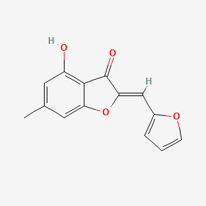 B6524930 (2Z)-2-[(furan-2-yl)methylidene]-4-hydroxy-6-methyl-2,3-dihydro-1-benzofuran-3-one CAS No. 929451-03-6