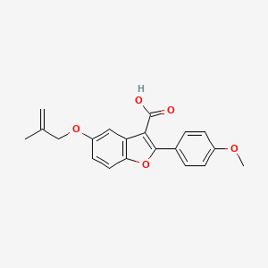 2-(4-methoxyphenyl)-5-[(2-methylprop-2-en-1-yl)oxy]-1-benzofuran-3-carboxylic acid