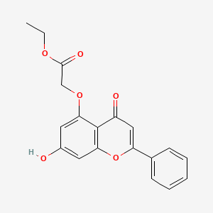 ethyl 2-[(7-hydroxy-4-oxo-2-phenyl-4H-chromen-5-yl)oxy]acetate
