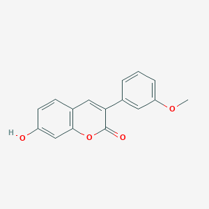 molecular formula C16H12O4 B6525074 7-hydroxy-3-(3-methoxyphenyl)-2H-chromen-2-one CAS No. 245329-30-0