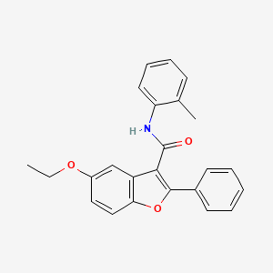 5-ethoxy-N-(2-methylphenyl)-2-phenyl-1-benzofuran-3-carboxamide