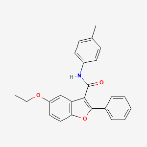 molecular formula C24H21NO3 B6525147 5-ethoxy-N-(4-methylphenyl)-2-phenyl-1-benzofuran-3-carboxamide CAS No. 929428-00-2