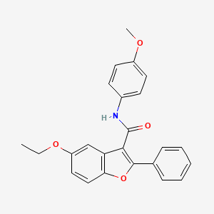 molecular formula C24H21NO4 B6525151 5-ethoxy-N-(4-methoxyphenyl)-2-phenyl-1-benzofuran-3-carboxamide CAS No. 929451-15-0