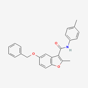 molecular formula C24H21NO3 B6525168 5-(benzyloxy)-2-methyl-N-(4-methylphenyl)-1-benzofuran-3-carboxamide CAS No. 929389-47-9