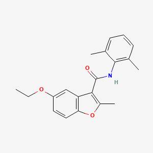 molecular formula C20H21NO3 B6525258 N-(2,6-dimethylphenyl)-5-ethoxy-2-methyl-1-benzofuran-3-carboxamide CAS No. 929428-28-4