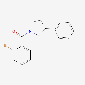 molecular formula C17H16BrNO B6525537 1-(2-bromobenzoyl)-3-phenylpyrrolidine CAS No. 402777-61-1
