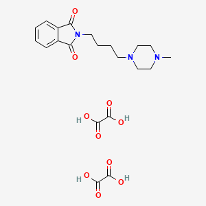 2-[4-(4-methylpiperazin-1-yl)butyl]-2,3-dihydro-1H-isoindole-1,3-dione; bis(oxalic acid)