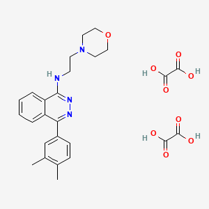 molecular formula C26H30N4O9 B6525668 4-(3,4-dimethylphenyl)-N-[2-(morpholin-4-yl)ethyl]phthalazin-1-amine; bis(oxalic acid) CAS No. 1135019-11-2