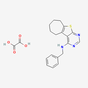 molecular formula C20H21N3O4S B6525672 N-benzyl-8-thia-4,6-diazatricyclo[7.5.0.0^{2,7}]tetradeca-1(9),2(7),3,5-tetraen-3-amine; oxalic acid CAS No. 1135016-74-8