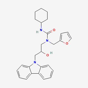 3-[3-(9H-carbazol-9-yl)-2-hydroxypropyl]-1-cyclohexyl-3-[(furan-2-yl)methyl]urea