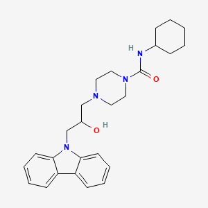 4-[3-(9H-carbazol-9-yl)-2-hydroxypropyl]-N-cyclohexylpiperazine-1-carboxamide