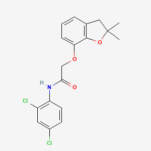 N-(2,4-dichlorophenyl)-2-[(2,2-dimethyl-2,3-dihydro-1-benzofuran-7-yl)oxy]acetamide