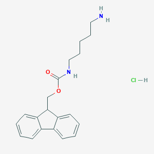 molecular formula C20H25ClN2O2 B065259 N-(9-Fluorenylmethyloxycarbonyl)-1,5-diaminopentane hydrochloride CAS No. 177333-17-4