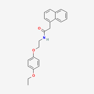 molecular formula C22H23NO3 B6525904 N-[2-(4-ethoxyphenoxy)ethyl]-2-(naphthalen-1-yl)acetamide CAS No. 1013722-67-2