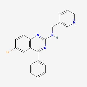 6-bromo-4-phenyl-N-[(pyridin-3-yl)methyl]quinazolin-2-amine