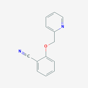 molecular formula C13H10N2O B6526005 2-[(pyridin-2-yl)methoxy]benzonitrile CAS No. 1017050-19-9