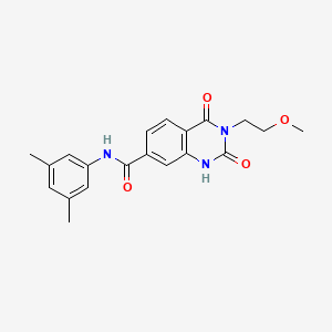 molecular formula C20H21N3O4 B6526176 N-(3,5-dimethylphenyl)-3-(2-methoxyethyl)-2,4-dioxo-1,2,3,4-tetrahydroquinazoline-7-carboxamide CAS No. 892260-18-3