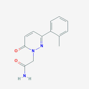 molecular formula C13H13N3O2 B6526205 2-[3-(2-methylphenyl)-6-oxo-1,6-dihydropyridazin-1-yl]acetamide CAS No. 941992-06-9
