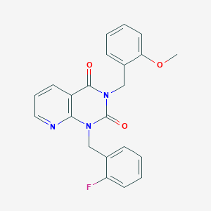 B6526218 1-[(2-fluorophenyl)methyl]-3-[(2-methoxyphenyl)methyl]-1H,2H,3H,4H-pyrido[2,3-d]pyrimidine-2,4-dione CAS No. 1019656-36-0