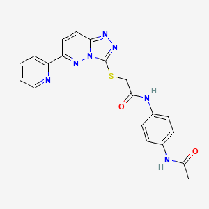 N-(4-acetamidophenyl)-2-{[6-(pyridin-2-yl)-[1,2,4]triazolo[4,3-b]pyridazin-3-yl]sulfanyl}acetamide