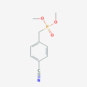 molecular formula C10H12NO3P B065268 4-(Dimethoxyphosphorylmethyl)benzonitrile CAS No. 180466-98-2
