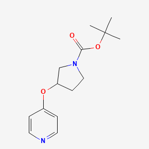 molecular formula C14H20N2O3 B6527550 tert-butyl 3-(pyridin-4-yloxy)pyrrolidine-1-carboxylate CAS No. 954232-19-0
