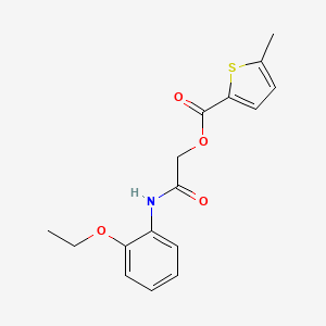 molecular formula C16H17NO4S B6527593 [(2-ethoxyphenyl)carbamoyl]methyl 5-methylthiophene-2-carboxylate CAS No. 387855-49-4