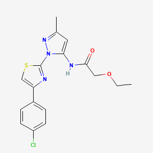 N-{1-[4-(4-chlorophenyl)-1,3-thiazol-2-yl]-3-methyl-1H-pyrazol-5-yl}-2-ethoxyacetamide